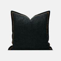 60x60 Square Pillows Black Cushion Case Luxury Soft Decorative Pillow Cover For Sofa Chair Living Room Home Decorations