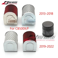 Oil Air Filter Intake Cleaner For Honda CB500 CBR500 CB500F CB500X CBR500R CBR 500 R CB 500 X 2013-2018 2019 2020 2021 2022