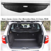 For Mercedes-Benz B Class W246 B180 B200 B260 2009-2019 Rear Cargo Cover Partition Curtain Screen Shade Trunk Security Shield