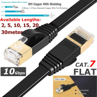 2m 5m 10m 15m 20m 30m Cat7 Ethernet Cable RJ 45 Network Cable UTP Lan Cable Cat 7 RJ45 Patch Cord for Router Laptop Cable Ethernet 2m