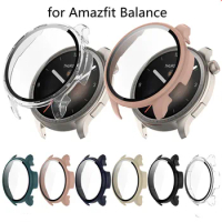 Tempered Glass+Case for Amazfit Balance Screen Protector Frame Bumper Cover for Huami Amazfit Balance Case