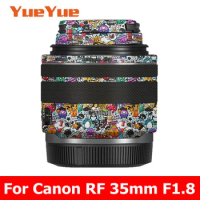 For Canon RF 35mm F1.8 Decal Skin Vinyl Wrap Anti-Scratch Film Camera Lens Body Protective Sticker RF 35 1.8 F/1.8 Macro IS STM