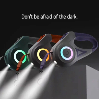 {DLGIFJIE} LED Retractable Dog Leash with light for Puppies Small Medium big Dogs Cats Pet Harness s