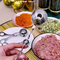 不銹鋼肉丸夾肉丸子制作器家用廚房神器捏肉圓汆丸小工具飯團模具