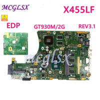 X455LF EDP 4G RAM GT930M/2G i3/i5 CPUMotherboard For Asus X455L X455LJ X455LB X455LD A455L F455L K455LMainboard Used