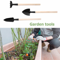 3pcs Gardening Tools Set Balcony Home-grown Plant Flower Mini Transplant Tools Rake Shovel Balcony Gardening Gadgets