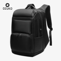 OZUKO Men 17 inch Laptop Backpack Large Capacity USB Charging Backpacks Male Anti Theft Travel Bag Business Waterproof mochila