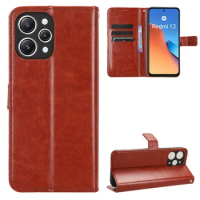 Flip Case For Redmi 12 Case Wallet Magnetic Luxury Leather Cover For Xiaom Redmi 12 Redmi12 Phone Case 6.79"