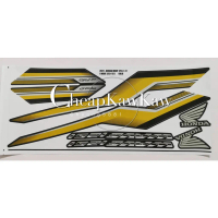 W125i Wave125 i PGM-FI Malaysia 2021 ( 3 ) Body Cover Stripe Sticker - Gold / Red / Blue