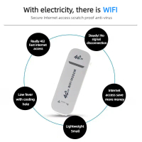 4G Pocket WiFi Router, B1 B3 LTE Cat4, 150Mbps, USB Dongle Modem, WiFi Adapter, 4G Card Router, Wifi