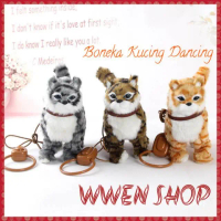 New Boneka Mainan Kucing Dancing Musik Berjalanan Boneka Kucing music dan Dancing Boneka Baby shark
