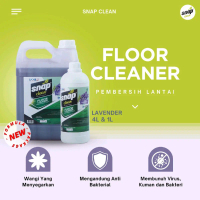 Sabun Pel Pembersih Lantai Anti Bakteri-Floor Cleaner Snap Clean Lavender 4 Liter
