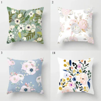 45x45cm Floral Pattern Decorative Pillowcase Sofa Chair Bed Cushion Cover Hotel Party decoration Home Decoration