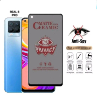 Anti Gores Untuk REAL 8 PRO Ceramic Matte Privasi Anti Spy Screen Guard
