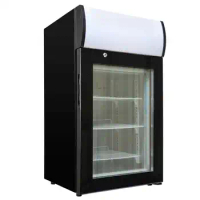 Commercial 50L Capacity Home Use Countertop Upright Freezers Small Vertical Freezer Display For Ice Cream Portable Freezer