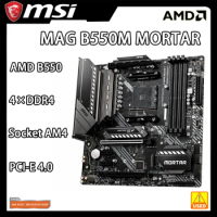 B550M Motherboard MSI MAG B550M MORTAR adopts AMD B550 chip Socket AM4 AMD Ryzen DDR4 128GB PCI-E 4.0 2×M.2 SATA III Micro ATX