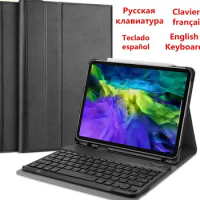 Keyboard Case For iPad Pro 11 2022 2021 Case Keyboard W Pencil holder Cover For iPad Pro 11 2020 2018 Keypad Russian Keyboard