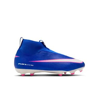NIKE Kids JR Zoom Superfly 10 Academy FG/MG Sepatu Sepakbola Anak [FQ8304-446] 5Y Racer Blue/White
