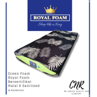 Kasur busa tidur dewasa single tebal empuk density 20 green halal lebar 120x200x15cm dan 140x200x10c