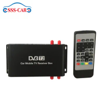 dvb-t2 car digital tv tuner h.265 mpeg4 hd high speed mobile set top box with Four antennas digital tv antenna with Germany