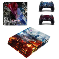 Dissidia Final Fantasy NT PS4 Pro Skin Sticker For Sony PlayStation 4 Console and 2 Controllers PS4 Pro Stickers Decal Vinyl