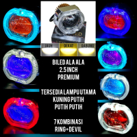 LAMPU LED UTAMA MOTOR BILED CUT OFF ALA ALA 2.5 INCI INCH RING DEVIL AC DC PREMIUM VARIASI MOTOR MOB