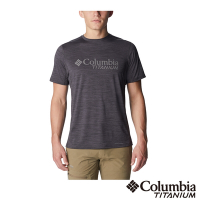 Columbia 哥倫比亞 男款-鈦快排短袖上衣-黑色 UAE51530BK / S23