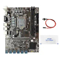 B250C BTC Mining Motherboard+Thermal Grease+Switch Cable 12XPCIE to USB3.0 GPU Slot LGA1151 DDR4 MSATA for ETH Miner