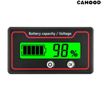 [New]Car Battery Charge Level Indicator 12V 24V 36V 48V 60V 72V Lithium Battery Capacity Meter Teste