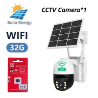 GARANSI Solar CCTV V380 pro WIFI / 4G kartu SIM Low power Battery CCTV IP67 Waterproof 8MP HD night 