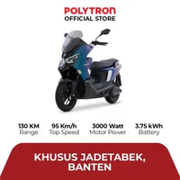 Polytron Fox 350 - Battery as Service - Electric Sepeda Motor Listrik - OTR Jadetabek - Banten Green