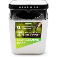 Nutrichef 3L Electric Kitchen Composter - Compost’s Organic Material &amp; Food Scraps | Countertop Automatic Compost Bin | Dry,