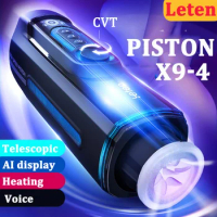 Leten X9 Automatic Piston Telescopic Masturbator Heating Blowjob Thrusting Moaning Male Masturbation Machine Cup Sex Toy For Men