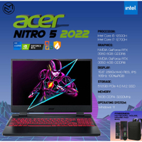Acer Nitro 5 2022 Model Intel Edition RTX 3050/3060 165Hz 15.6" 16GB RAM 512GB SSD ZZM Trading