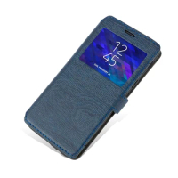 For Samsung Galaxy Note 2 N7100 Leather Phone Case For Samsung Galaxy Note 2 View Window Book Case Soft Tpu Silicone Back Cover