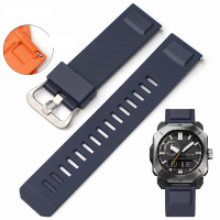 23mm TPU Silicone Watch Band for Casio PROTREK PRW-6900 PRW-68003400 Men Waterproof Sport Quick Release Strap Watch Accessories