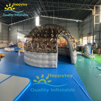 Double Layers Pvc One Time Blower Up Bubble Camping Inflatable Igloo Tent