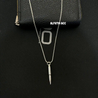 KALUNG TITANIUM PRIA DAN WANITA SKENA BANDUL PELURU LURUS TERBARU KEKINIAN ANTI KARAT
