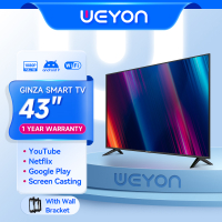 （ FREE BRACKET）GINZA 32 inch 40 inch 43 inch Smart TV HD TV 9.0, Built-in YouTube/Multiport TV Smart TV Sale Flatscreen TV On Sale SMART 32/40/43