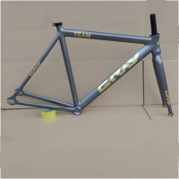 GRAY 700C Track Bike Frameset 48/52/56cm Aluminum Alloy Single Speed Bicycle Framework City Racing Fixie Bike Wheel Frames