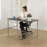 BuyJM簡單型低甲醛粗管仿黑馬鞍皮工作桌寬120cm)-DIY