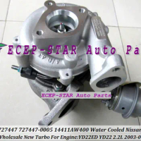 GT1849V 727477-0005 727477 727447 727447-0005 14411-AW400 14411AW400 Water Cooled Turbo For NISSAN Almera 2003- YD22ED 2.2L DCI