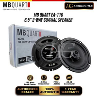 MB Quart EA-116 Speaker 2-Way 6.5" Inch Coaxial Car Audio System