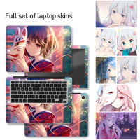 Laptop Skins Laptop Sticker Cover Comic Girl Vinyl Skin 13.3"14"15.6"17.3" for Macbook /Lenovo/Hp/Acer Laptop wallpaper Decal