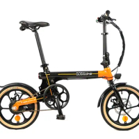 Folding E Bicycle Lightweight 16 Inches Foldable Frame Road Mini Smart Hidden Battery Electric Bike