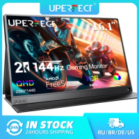 UPERFECT 2K 144Hz Gaming Monitor 16.1 Inch Portable Display 2560X1440 QHD FreeSync 100% sRGB External Second Screen for Mac PC