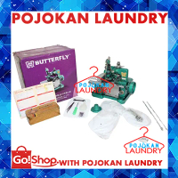 Obras Butterfly GN 1/Mesin Jahit Obras 3 Benang BUTTERFLY GN 1 (FULL SET/KOMPLIT)
