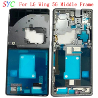 Middle Frame Center Chassis Cover Metal Housing For LG Wing 5G Phone LCD Frame Repair Parts