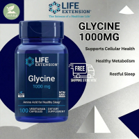 Life Extension Glycine 1000mg – Calming Support for Brain & Nervous System, Promotes Relaxation & Re
