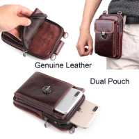 Genuine Leather Pouch Shoulder Belt Mobile Phone Case Bags For Huawei Mate 10 Lite,Nova 2i,Honor 9i/7X,Maimang 6,Mate 10 Pro
